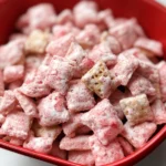 Strawberry Muddy Buddies (Puppy Chow)
