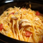 Ultimate Crock Pot Chicken Spaghetti
