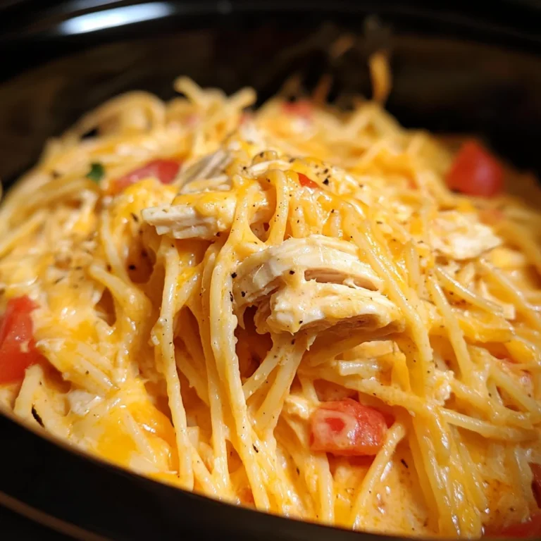 Ultimate Crock Pot Chicken Spaghetti