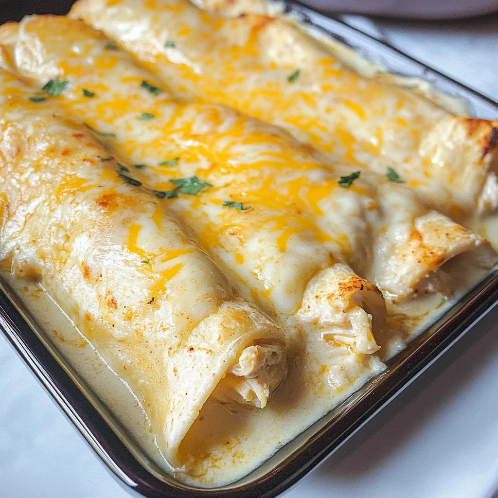 White Chicken Enchiladas