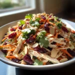 Asian Chicken Cranberry Salad: End Sad Lunch in 15 Min