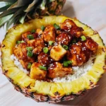 Chicken Teriyaki Pineapple Bowls