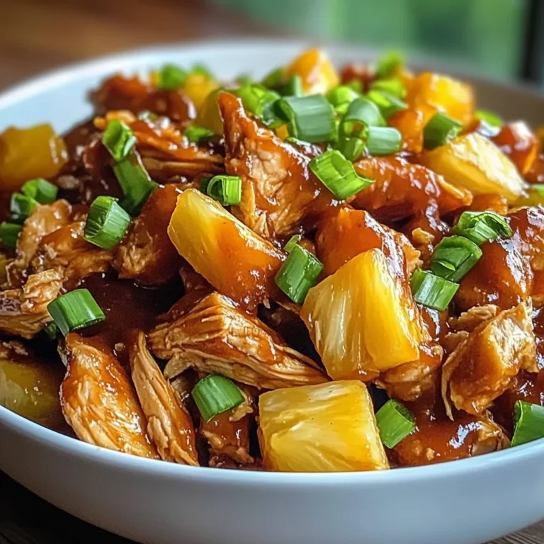 Crockpot Pineapple BBQ Chicken