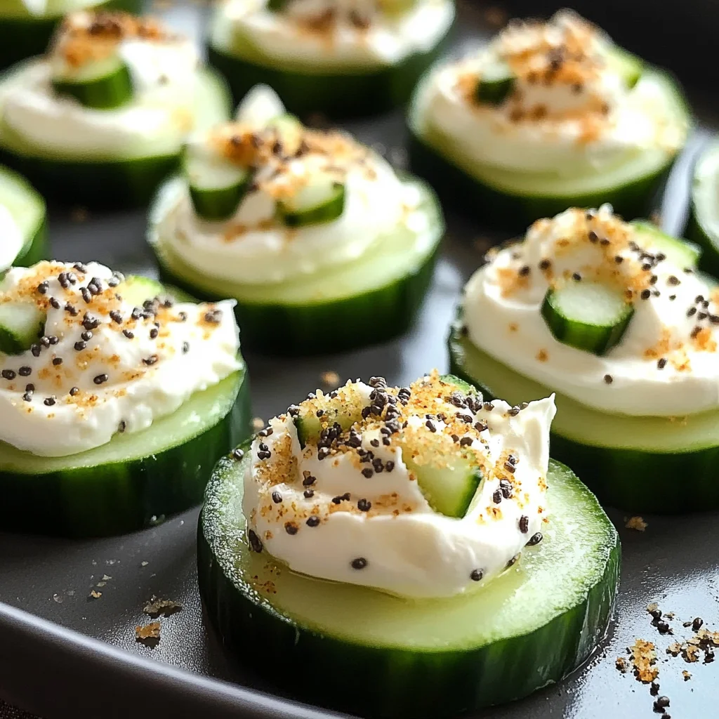 Everything Bagel Cucumber Bites
