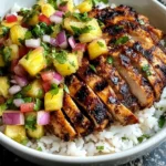 Jerk Chicken Bowl with Pineapple Salsa