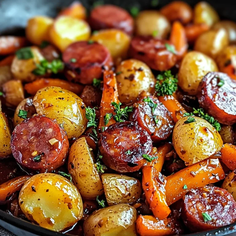 One-Pan Honey Garlic Kielbasa & Veggies: Easy Family Delight