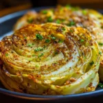 Oven Roasted Garlic Cabbage Steaks