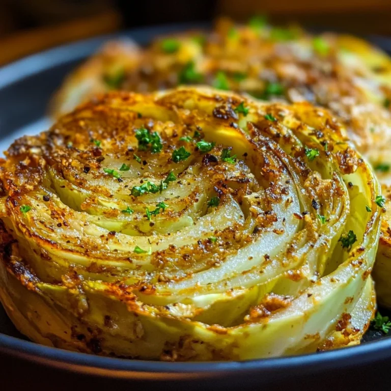 Oven Roasted Garlic Cabbage Steaks