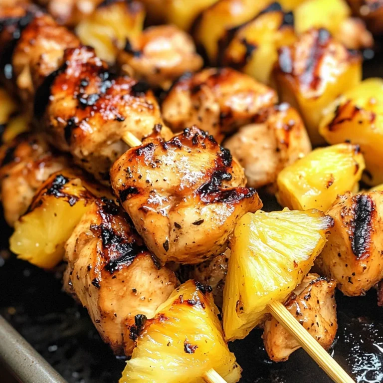 Pineapple Chicken Kebabs Recipe
