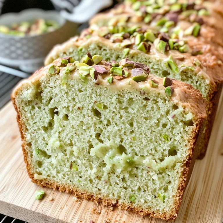 Pistachio Pudding Bread