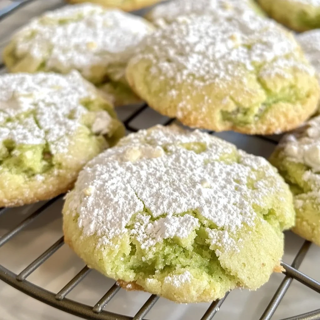 Pistachio Pudding Cookies