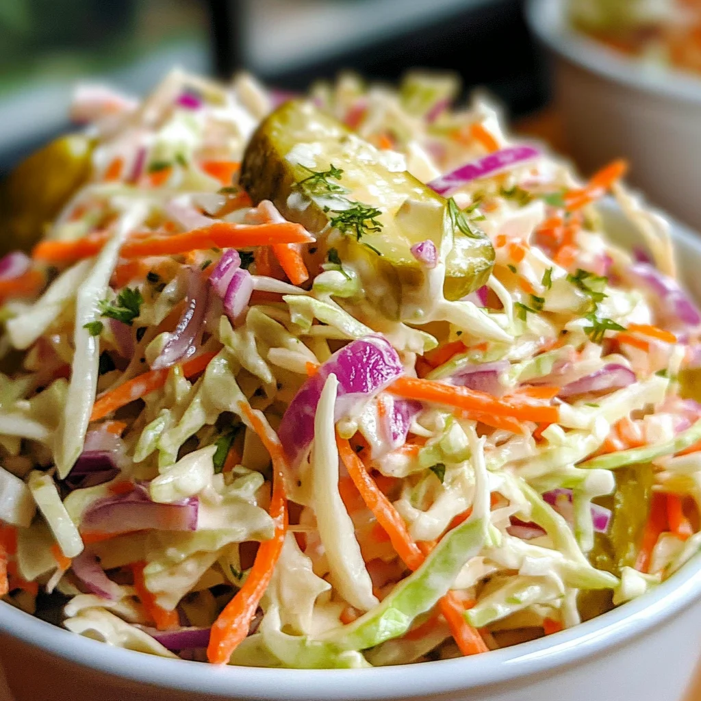 Sweet & Spicy Pickle Slaw