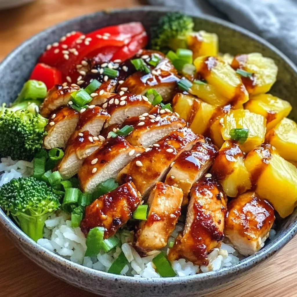Tropical Teriyaki Chicken Rice Bowl: An Incredible Ultimate Recipe You Must Try