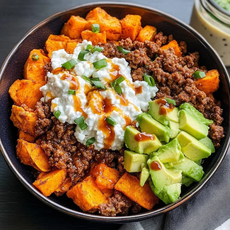 Viral Cottage Cheese Sweet Potato Bowl