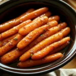Amazing Slow Cooker Maple & Brown Sugar Glazed Carrot Recipe