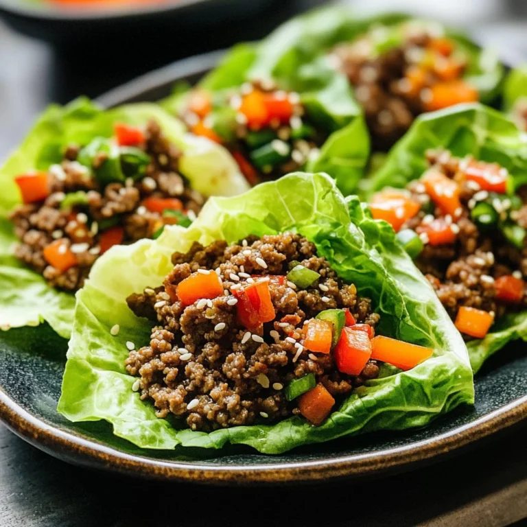 Asian Style Ground Beef Lettuce Wraps