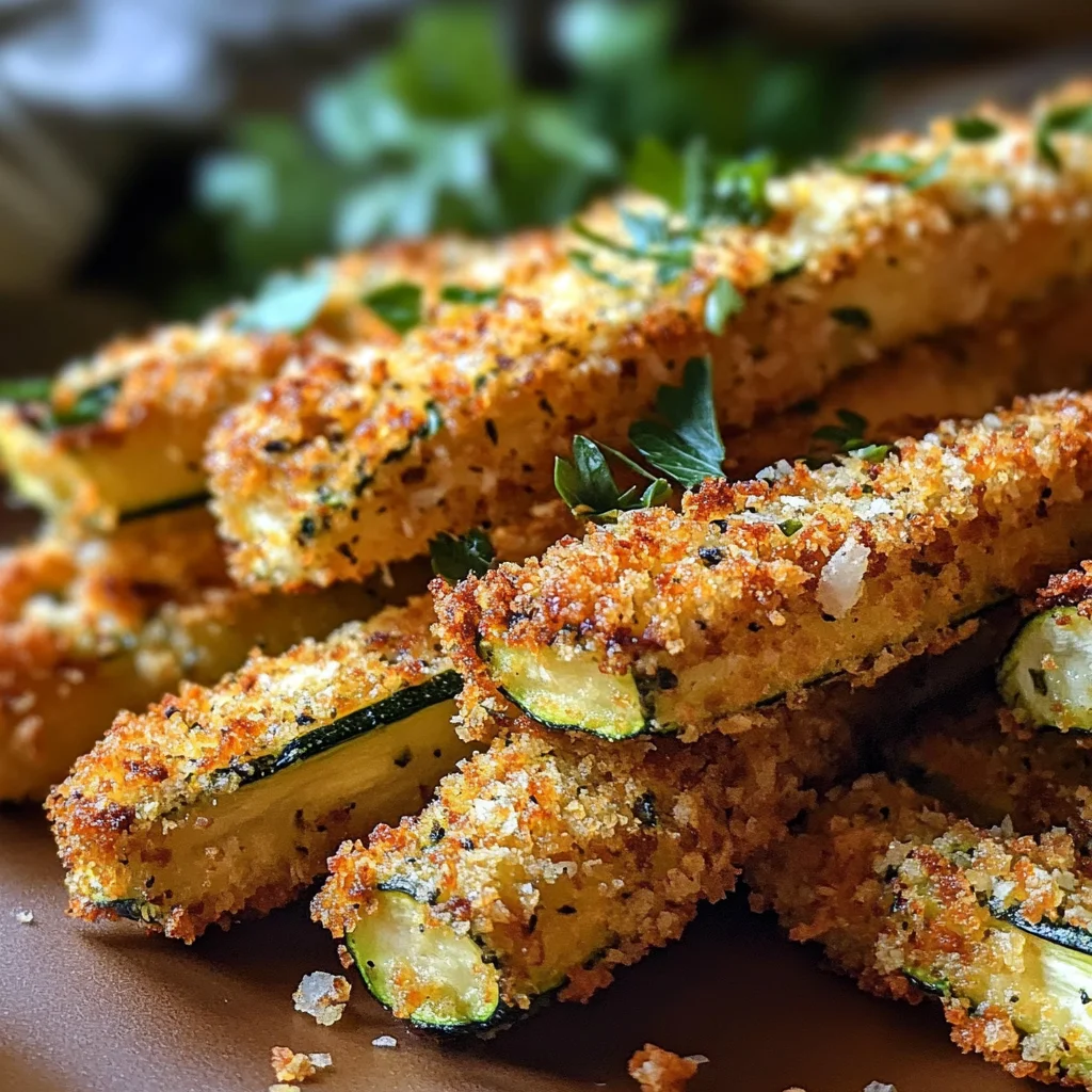 Baked Zucchini Sticks (Oven or Air Fryer)