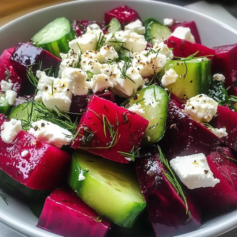 Beet Salad with Feta, Cucumbers, and Dill