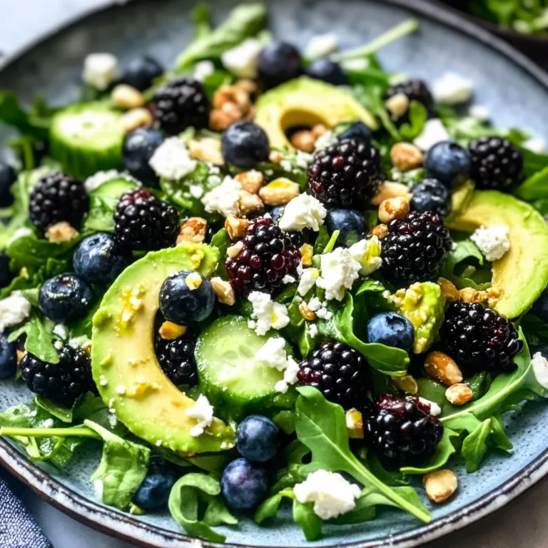 Blackberry, Avocado and Arugula Salad