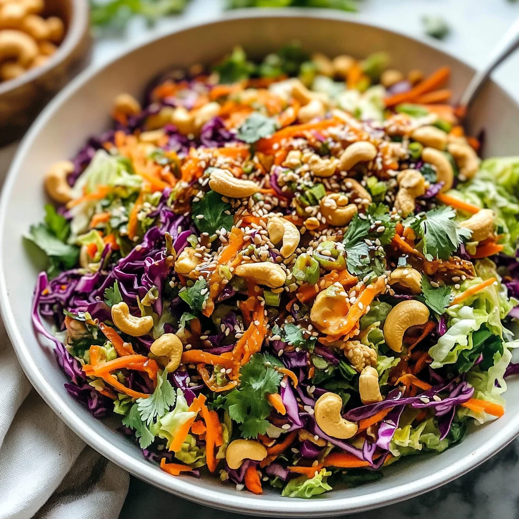 Cashew Crunch Salad with Sesame Dressing