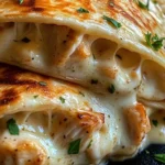 Cheesy Garlic Chicken Wraps
