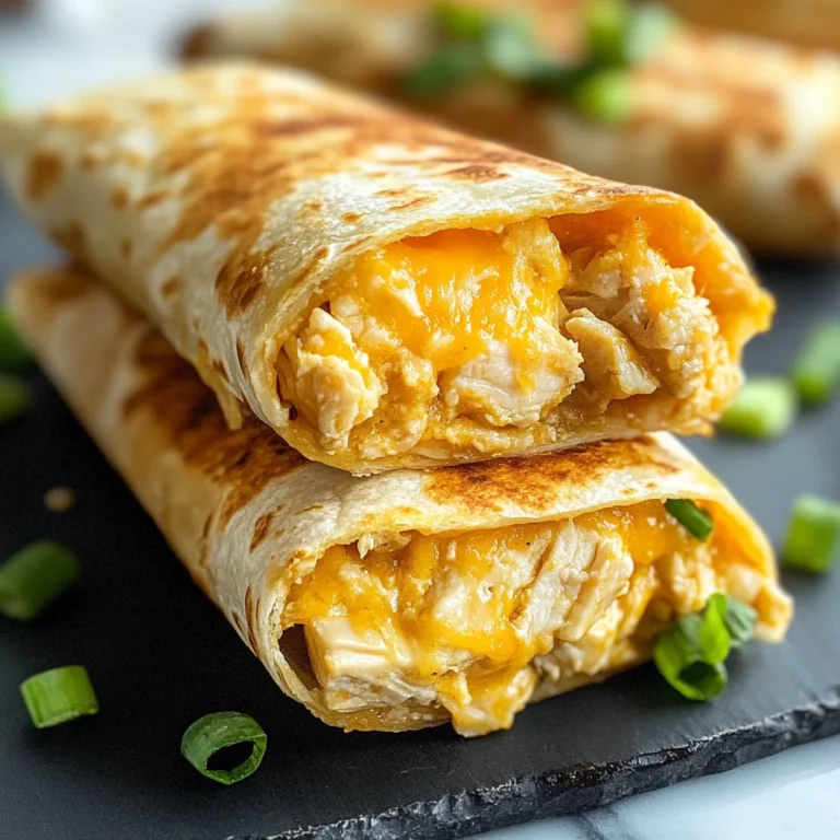 Cheesy Garlic Chicken Wraps