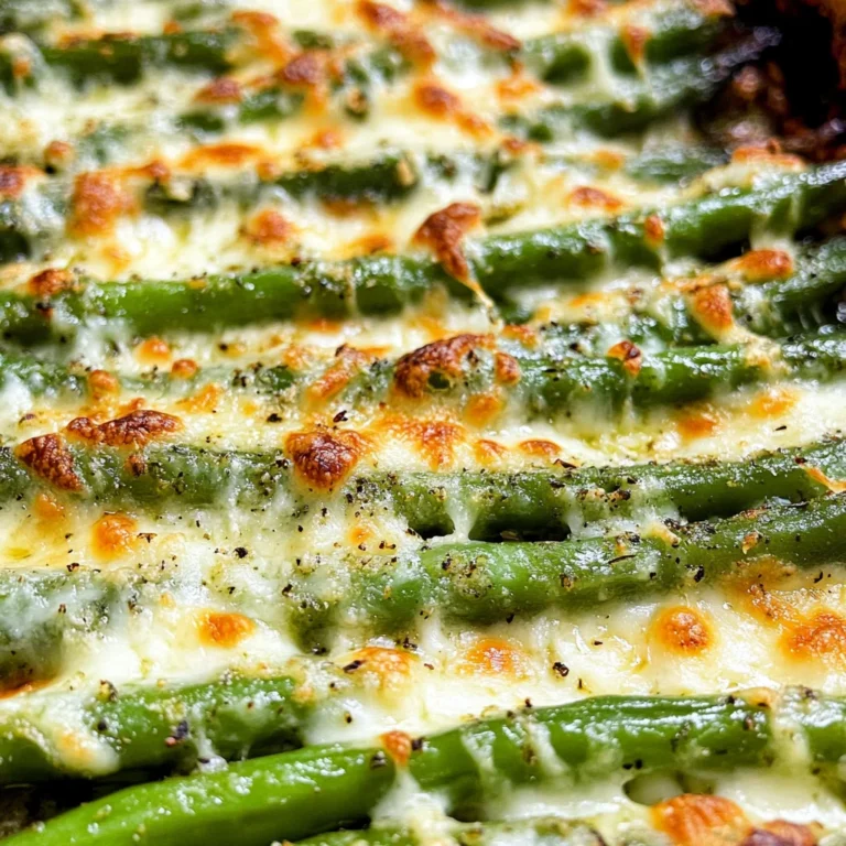 Cheesy Garlic Green Beans
