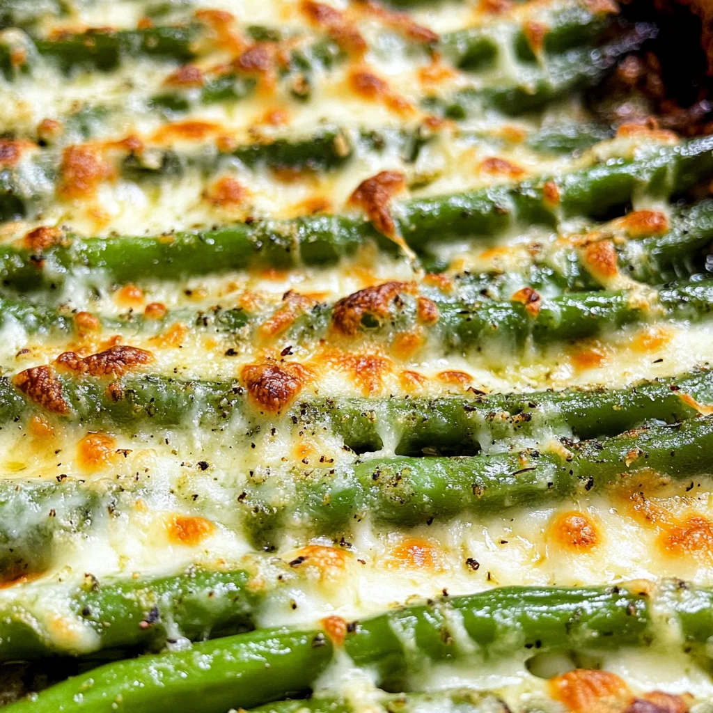 Cheesy Garlic Green Beans