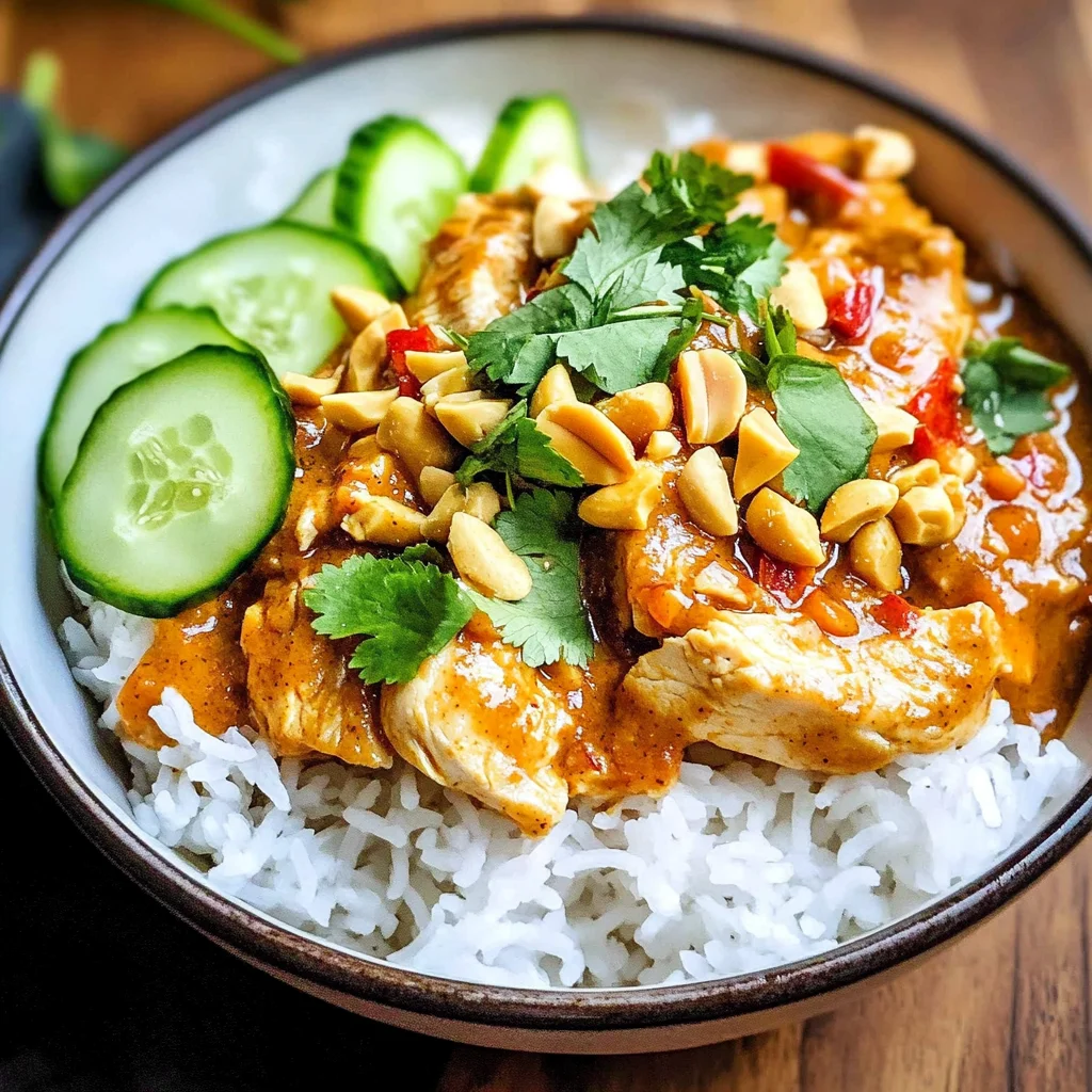 Chicken Satay Rice Bowls