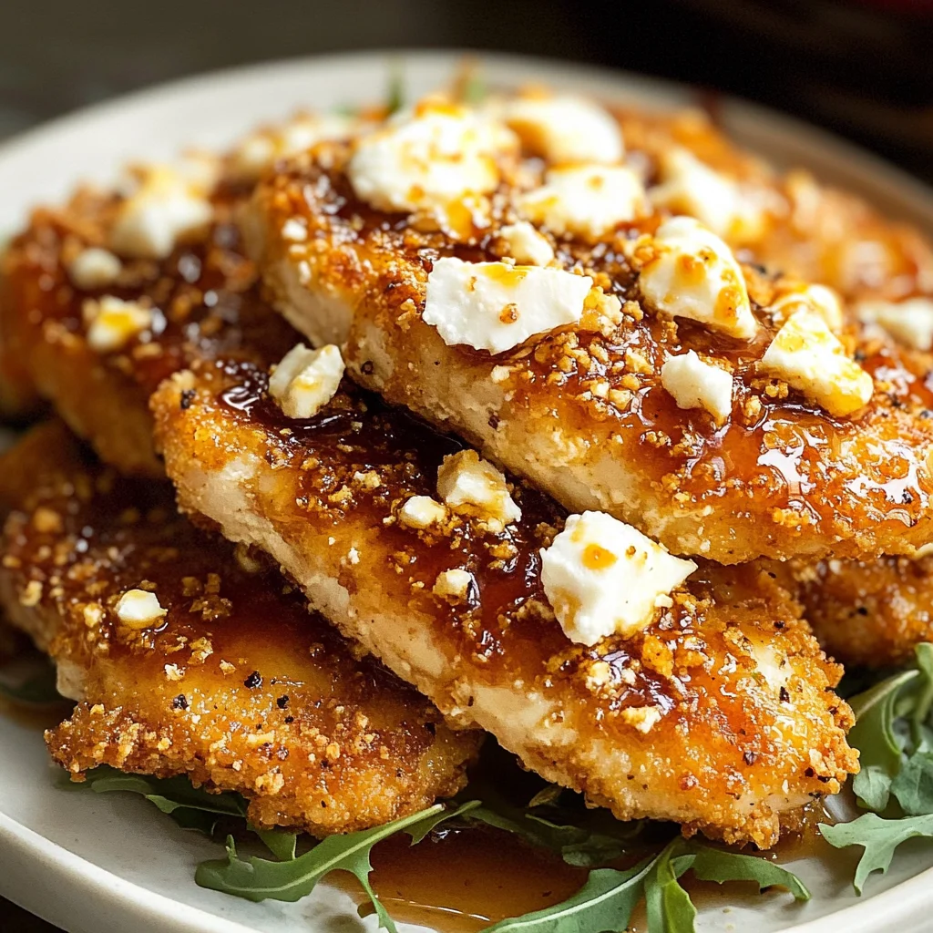 Crispy Hot Honey Feta Chicken
