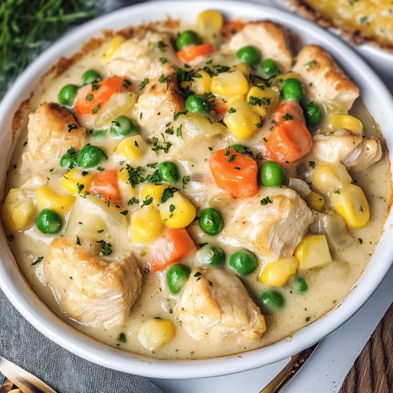 Crustless Chicken Pot Pie Recipe