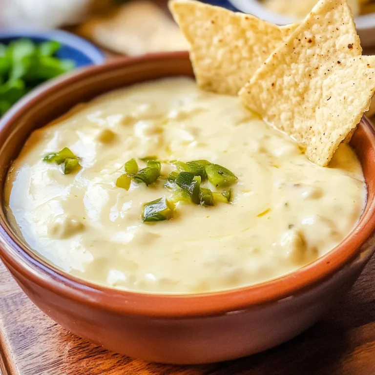 Easy Mexican White Cheese Dip