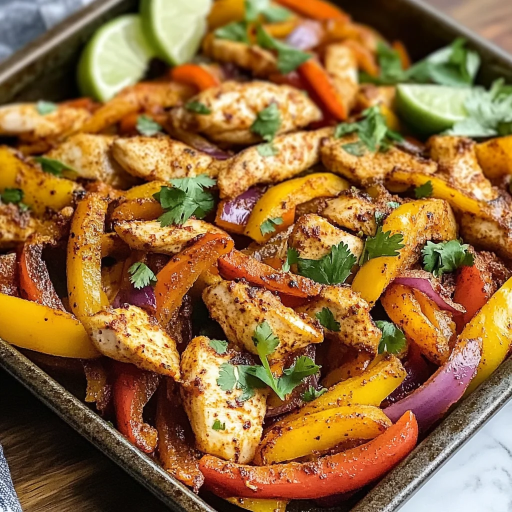 Easy Sheet Pan Chicken Fajitas (Ready in 30 Minutes!)