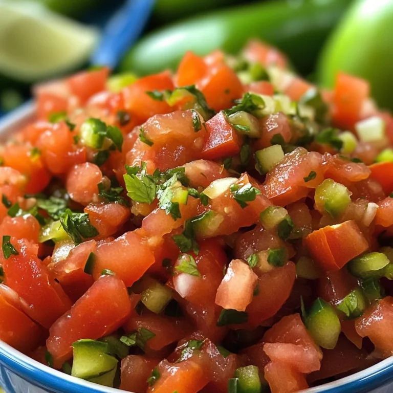 Fresh Tomato Salsa with Roma Tomatoes