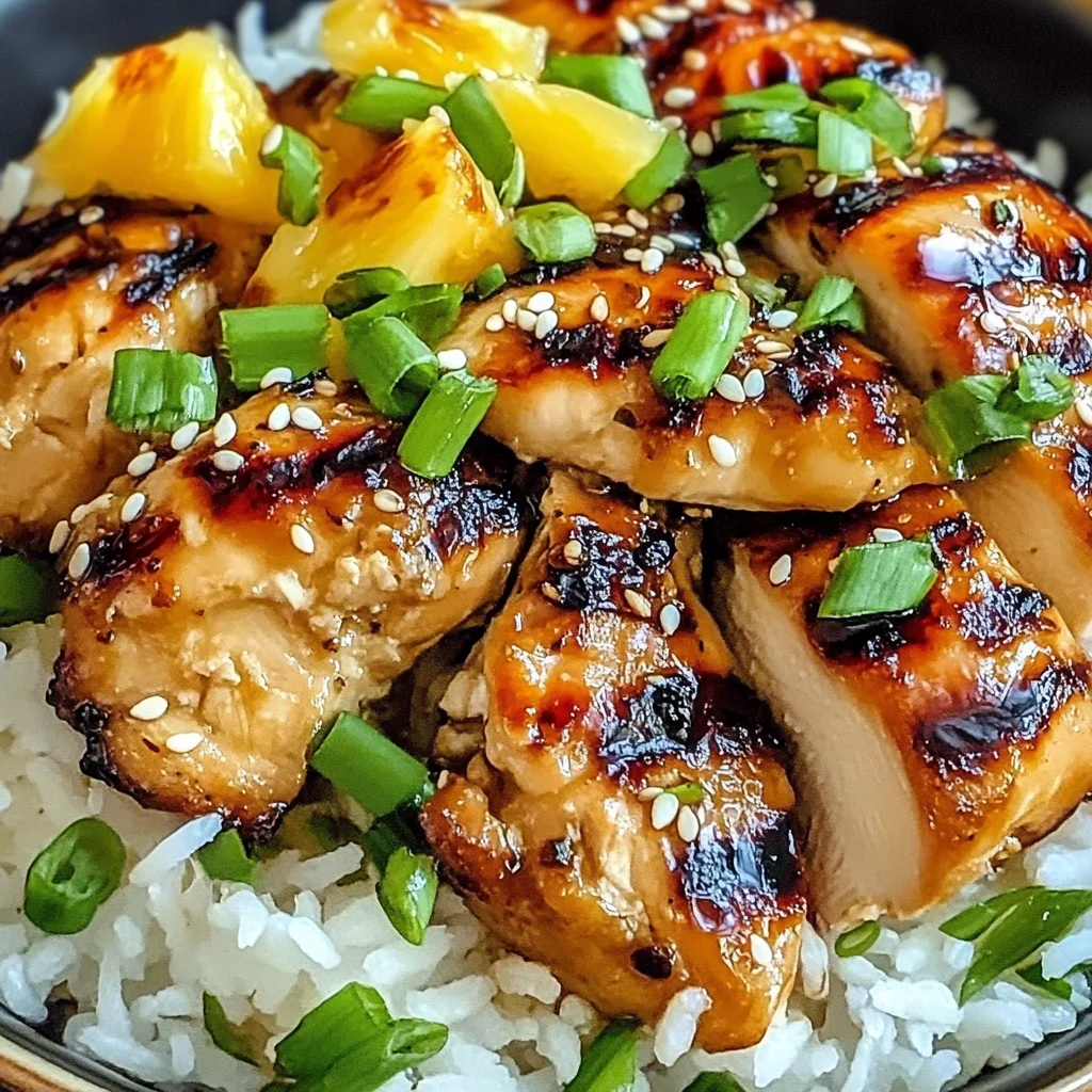 Hawaiian Chicken with Coconut Rice