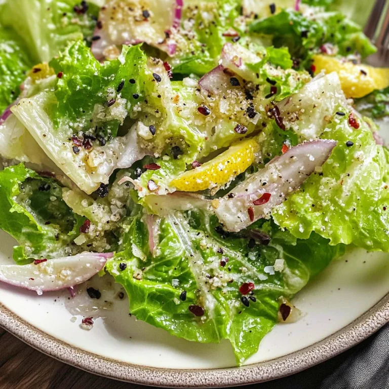 Lemon Parmesan Lettuce Salad