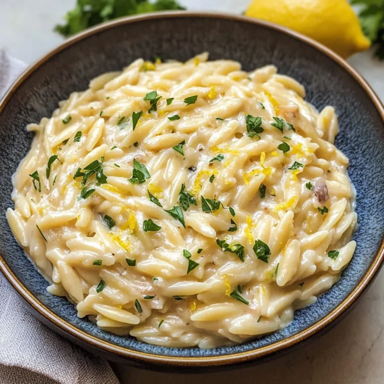 One Pot Lemon Orzo Pasta