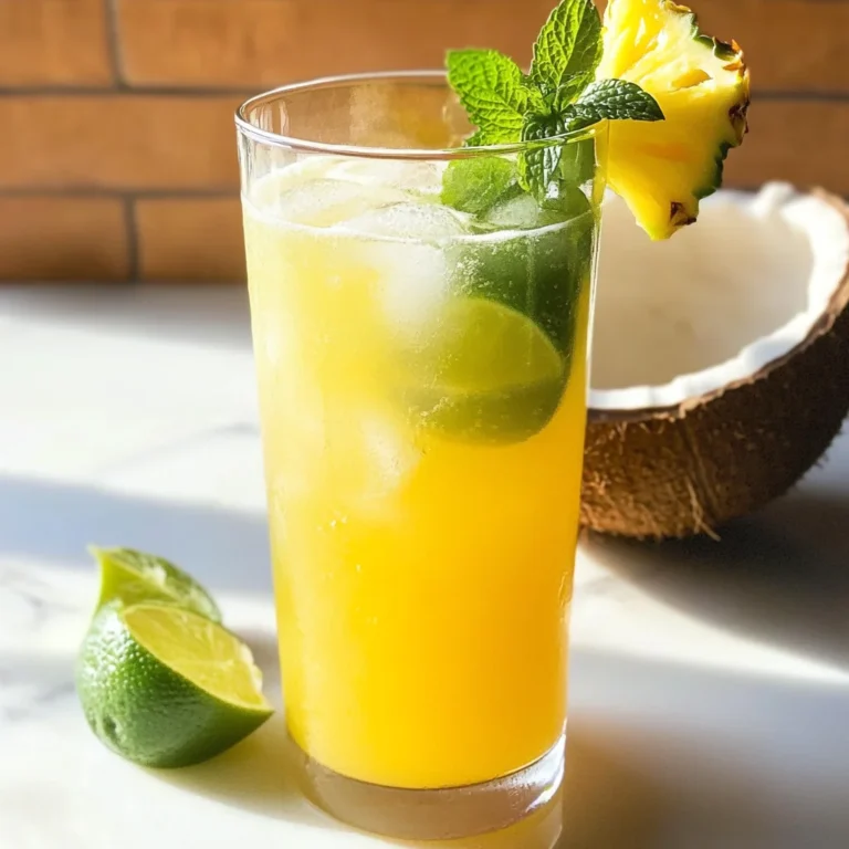 Pineapple Coconut Water Recipe