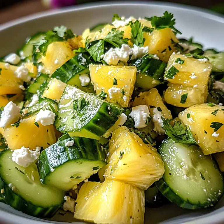 Pineapple Cucumber Salad