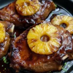 Pineapple Teriyaki Pork Chops