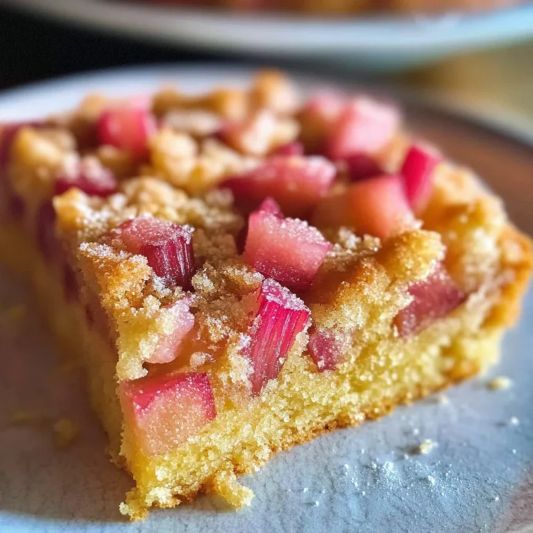 Quick Rhubarb Cake