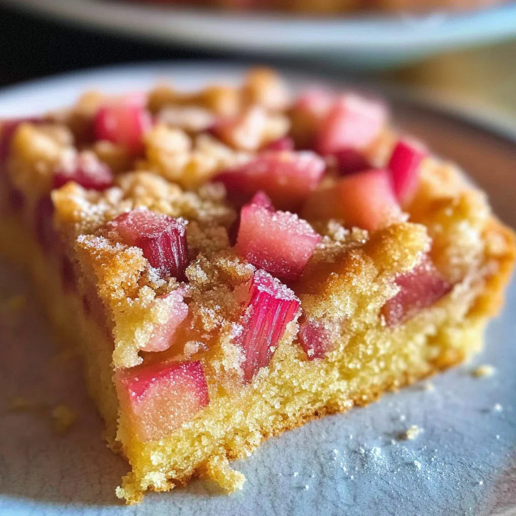 Quick Rhubarb Cake