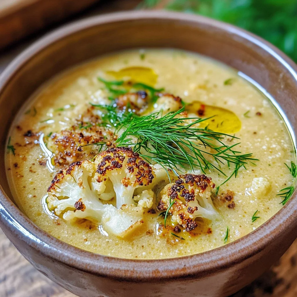 Roasted Cauliflower Soup