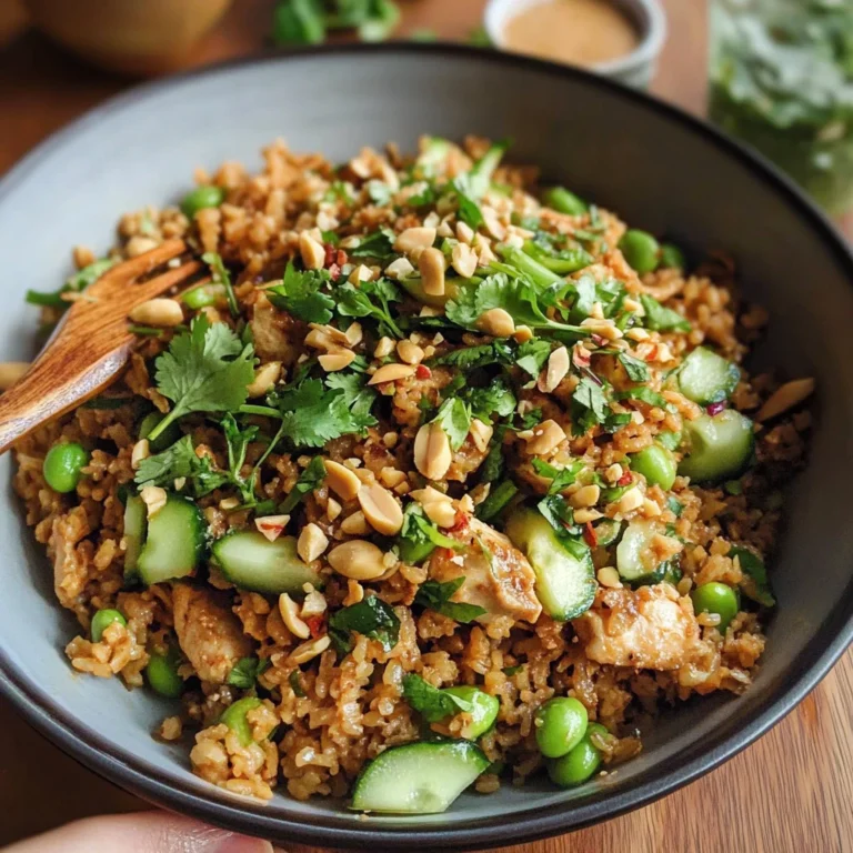 Satay Crispy Rice Salad