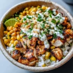 Street Corn Chicken and Rice Bowls