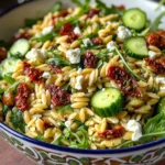 Sun Dried Tomato Orzo Pesto Salad