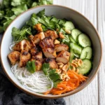 Vietnamese Noodle Bowl with Chicken
