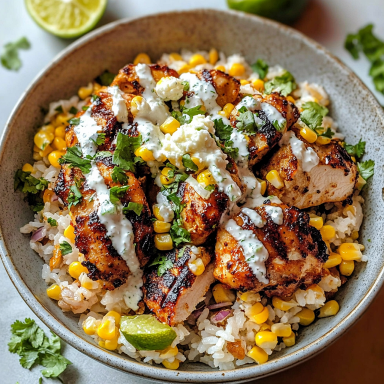 Street Corn Chicken Rice Bowl