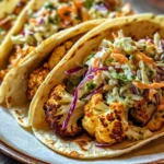 9 Amazing Roasted Cauliflower Tacos with Slaw