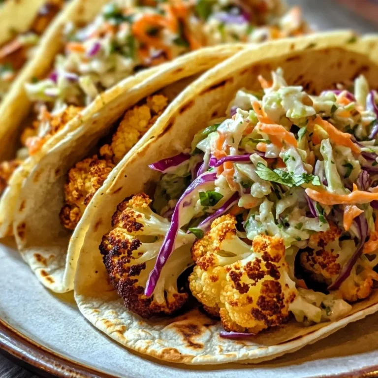 9 Amazing Roasted Cauliflower Tacos with Slaw